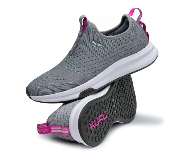 Sneakers|Slip-Ons>KURU Footwear ATOM Slip-On Stonegray-berrypink