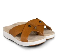 Sandals>KURU Footwear BREEZE Caramelbrown-white-gum