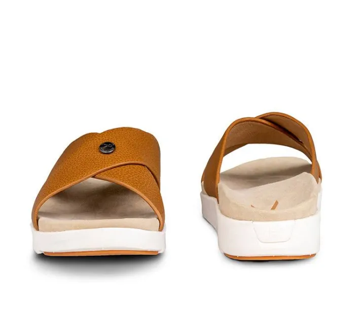 Sandals>KURU Footwear BREEZE Caramelbrown-white-gum