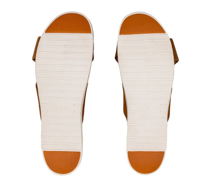 Sandals>KURU Footwear BREEZE Caramelbrown-white-gum