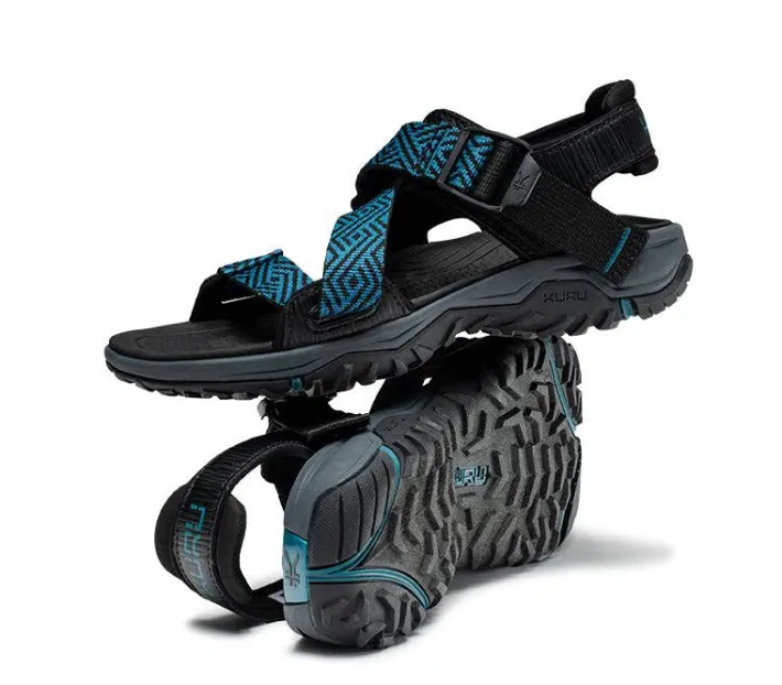 Sandals>KURU Footwear CURRENT Jetblack-waileablue