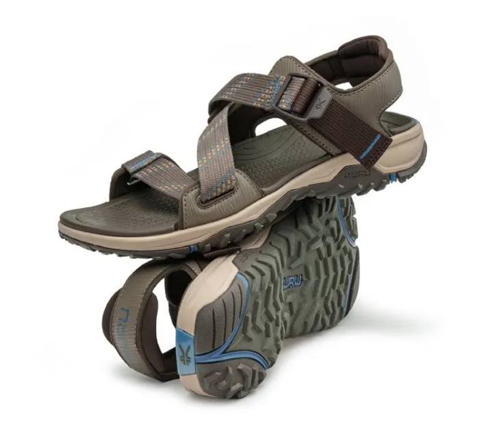 Sandals>KURU Footwear CURRENT Cedarbrown-mineralblue