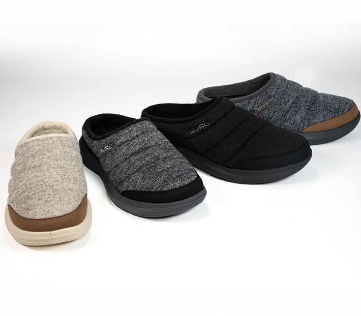 Slip-Ons|Slippers>KURU Footwear DRAFT 2 Charcoalgray-jetblack