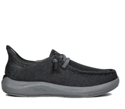 Slip-Ons>KURU Footwear DRAFT Rento Jetblack-merlot