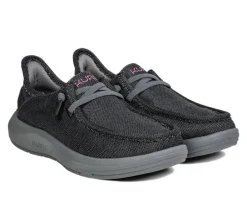 Slip-Ons>KURU Footwear DRAFT Rento Jetblack-merlot