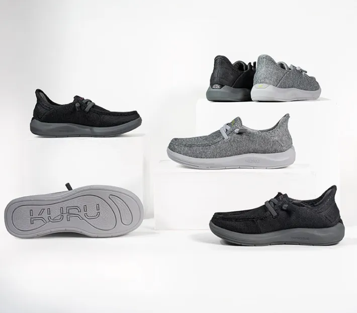 Slip-Ons>KURU Footwear DRAFT Rento Stormgray-desertgreen