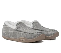 Slip-Ons|Slippers>KURU Footwear LOFT Grayplaid-capuccino