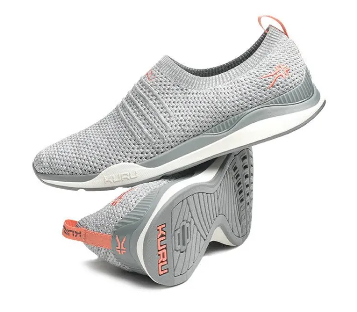 Slip-Ons>KURU Footwear STRIDE Heathergray-white-peachpink