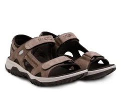 Sandals>KURU Footwear TREAD Cedarbrown-vanillacream-palekhaki