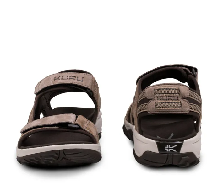 Sandals>KURU Footwear TREAD Cedarbrown-vanillacream-palekhaki