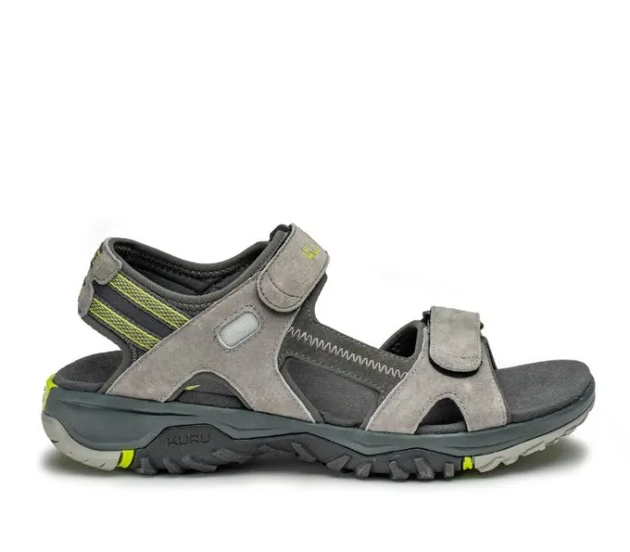 Sandals>KURU Footwear TREAD Wilddove-darkshadow-limegreen