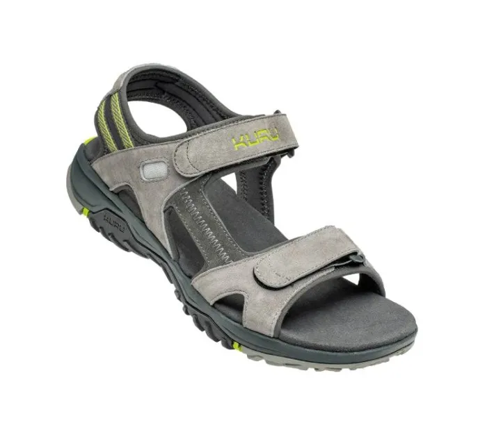 Sandals>KURU Footwear TREAD Wilddove-darkshadow-limegreen