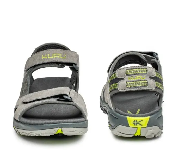Sandals>KURU Footwear TREAD Wilddove-darkshadow-limegreen