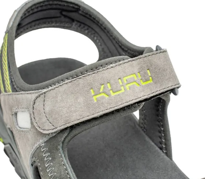 Sandals>KURU Footwear TREAD Wilddove-darkshadow-limegreen
