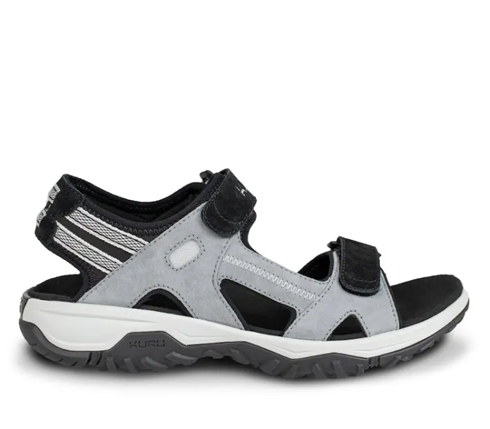 Sandals>KURU Footwear TREAD Fossilgray-skyblue-jetblack