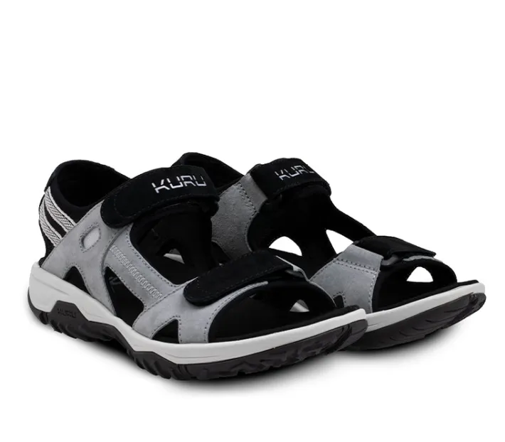 Sandals>KURU Footwear TREAD Fossilgray-skyblue-jetblack