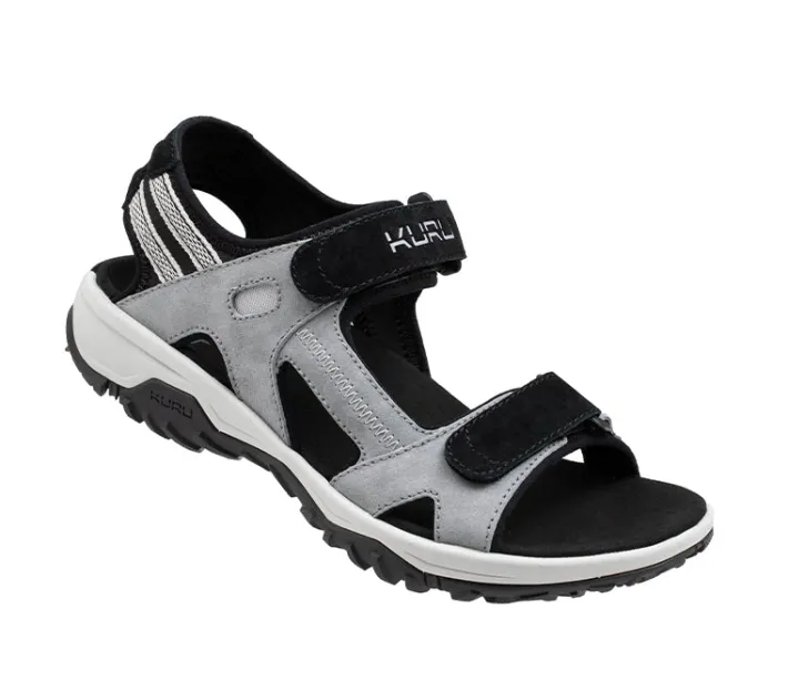 Sandals>KURU Footwear TREAD Fossilgray-skyblue-jetblack